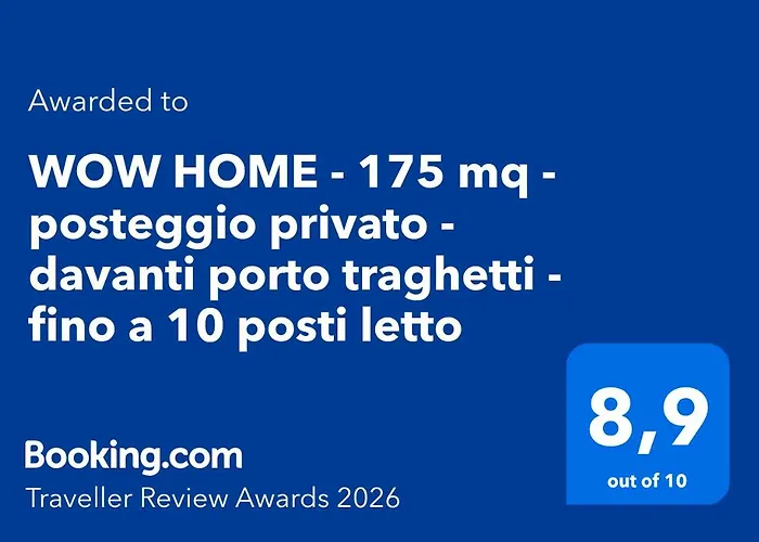 Wow - 175 Mq - Posteggio Privato - Davanti Porto Traghetti - Fino A 10 Posti Letto *